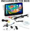 imageBOSS Audio Systems BCPA10RC Car Stereo  Apple CarPlay Android Auto Single Din 101 Inch LCD Touchscreen Bluetooth No CD DVD Player AMFM Radio Receiver Backup Camera9 Inch