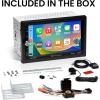 imageBOSS Audio Systems BV9364B Car Stereo DVD Player  Double Din Bluetooth AudioHandsFree Calling 62 Inch Touchscreen LCD Monitor MP3 Player CD DVD USB Port SD AUX Input AMFM Radio Receiver62 BV9358B w CD