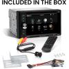 imageBOSS Audio Systems BV9364B Car Stereo DVD Player  Double Din Bluetooth AudioHandsFree Calling 62 Inch Touchscreen LCD Monitor MP3 Player CD DVD USB Port SD AUX Input AMFM Radio Receiver62 BV9351B w CD  Backup Camera