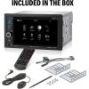 imageBOSS Audio Systems BV9364B Car Stereo DVD Player  Double Din Bluetooth AudioHandsFree Calling 62 Inch Touchscreen LCD Monitor MP3 Player CD DVD USB Port SD AUX Input AMFM Radio Receiver62 BV9364B w CD