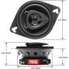 imageBOSS Audio Systems CH3220 35 Inch Car Door Speakers  140 Watts Max per pair Coaxial 2 Way Full Range 4 Ohms Sold in Pairs Bocinas Para Carro35 Black