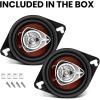 imageBOSS Audio Systems CH3220 35 Inch Car Door Speakers  140 Watts Max per pair Coaxial 2 Way Full Range 4 Ohms Sold in Pairs Bocinas Para Carro35 Red