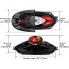 imageBOSS Audio Systems CH4330 4 x 10 Inch Car Door Speakers  400 Watts Max per pair Coaxial 3Way Full Range 4 Ohms Sold in Pairs