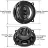 imageBOSS Audio Systems NX654 Onyx Series 65 Inch Car Door Speakers  400 Watts per pair Coaxial 4 Way Full Range 4 Ohms Sold in Pairs Bocinas Para Carro525 4Way