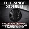 imageBOSS Audio Systems NX654 Onyx Series 65 Inch Car Door Speakers  400 Watts per pair Coaxial 4 Way Full Range 4 Ohms Sold in Pairs Bocinas Para Carro525 4Way