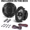 imageBOSS Audio Systems NX654 Onyx Series 65 Inch Car Door Speakers  400 Watts per pair Coaxial 4 Way Full Range 4 Ohms Sold in Pairs Bocinas Para Carro525 4Way
