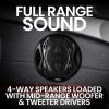 imageBOSS Audio Systems NX654 Onyx Series 65 Inch Car Door Speakers  400 Watts per pair Coaxial 4 Way Full Range 4 Ohms Sold in Pairs Bocinas Para Carro65 4Way