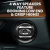 imageBOSS Audio Systems P554C Phantom Series 525 Inch Car Stereo Door Speakers  300 Watts Max 4 Way Full Range Audio Tweeters Coaxial Sold in Pairs525 4Way
