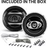 imageBOSS Audio Systems P554C Phantom Series 525 Inch Car Stereo Door Speakers  300 Watts Max 4 Way Full Range Audio Tweeters Coaxial Sold in Pairs65 4Way