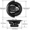 imageBOSS Audio Systems P554C Phantom Series 525 Inch Car Stereo Door Speakers  300 Watts Max 4 Way Full Range Audio Tweeters Coaxial Sold in Pairs65 4Way