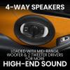imageBOSS Audio Systems R94 Riot Series 6 x 9 Inch Car Stereo Door Speakers  500 Watts Max 4 Way Full Range Tweeters Coaxial Sold in Pairs6 x 9 4Way