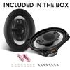 imageBOSS Audio Systems R94 Riot Series 6 x 9 Inch Car Stereo Door Speakers  500 Watts Max 4 Way Full Range Tweeters Coaxial Sold in Pairs6 x 9 4Way