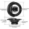 imageBOSS Audio Systems R94 Riot Series 6 x 9 Inch Car Stereo Door Speakers  500 Watts Max 4 Way Full Range Tweeters Coaxial Sold in Pairs65 3Way
