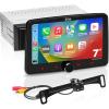 imageBOSS Audio Systems BVCP9700ACFL Car Stereo System  Apple CarPlay Android Auto Single Din With 7 Inch Touchscreen Bluetooth and Calling Head Unit Radio Receiver No CD Player Backup Camera7 Inch