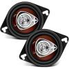imageBOSS Audio Systems CH3220 35 Inch Car Door Speakers  140 Watts Max per pair Coaxial 2 Way Full Range 4 Ohms Sold in Pairs Bocinas Para Carro35 Red