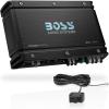 imageBOSS Audio Systems OX15KM Onyx Series Car Audio Subwoofer Amplifier  1500 High Output Class AB 24 Ohm LowHigh Level Inputs Low Pass Crossover MOSFET Power Monoblock Full Range1500W Monoblock