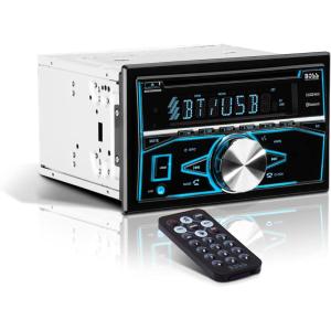 imageBOSS Audio Systems 850BRGB Car Stereo System  Double Din Bluetooth Audio and Calling Head Unit Aux In USB CD Player Multi Color Illumination AMFM Radio Receiver Hook Up To AmplifierStereo With CD