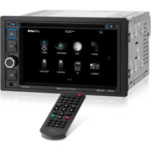 imageBOSS Audio Systems BV9364B Car Stereo DVD Player  Double Din Bluetooth AudioHandsFree Calling 62 Inch Touchscreen LCD Monitor MP3 Player CD DVD USB Port SD AUX Input AMFM Radio Receiver62 BV9364B w CD