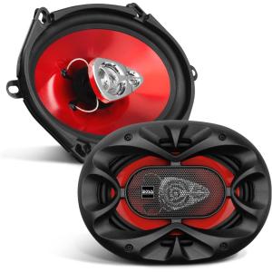 imageBOSS Audio Systems CH5730 5 x 7 Inch Car Door Speakers  300 Watts Max Coaxial 3 Way Full Range 4 Ohms Sold in Pairs
