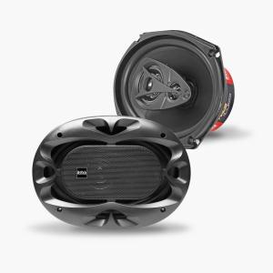imageBOSS Audio Systems CH6930B Chaos Series 6 x 9 Inch Car Stereo Door Speakers  400 Watts Max 3 Way Full Range Audio Tweeters Coaxial Sold in Pairs6x9 Black  4Way