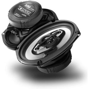 imageBOSS Audio Systems NX654 Onyx Series 65 Inch Car Door Speakers  400 Watts per pair Coaxial 4 Way Full Range 4 Ohms Sold in Pairs Bocinas Para Carro6 x 9 4Way