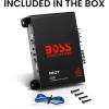 imageBOSS Audio Systems R3002 Riot Series Car Audio Amplifier  600 High Output 2 Channel 28 Ohm HighLow Level Inputs HighLow Pass Crossover Full Range Hook Up to Stereo and Subwoofer Class AB400W 4 Channel