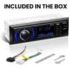 imageBOSS Audio Systems 625UAB Single DIN Car Stereo with Bluetooth  No CD DVD Player AMFM Radio Receiver Aux Input USB616UAB