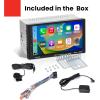 imageBOSS Audio Systems BVCP9700A Car Stereo  Apple CarPlay Android Auto Double Din 7 Inch Touchscreen Bluetooth No CD DVD Player AMFM Radio Receiver7 Inch No CD