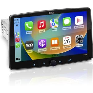 imageBOSS Audio Systems BCPA8 Single DIN Car Stereo Wireless Apple CarPlay Android Auto 8 Inch Touchscreen Bluetooth AMFM Radio Receiver101 Inch