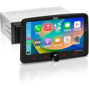 imageBOSS Audio Systems BCPA8 Single DIN Car Stereo Wireless Apple CarPlay Android Auto 8 Inch Touchscreen Bluetooth AMFM Radio Receiver7 Inch