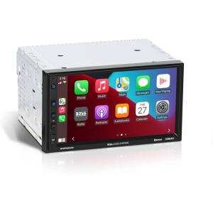 imageBOSS Audio Systems BVCP9850W Car Stereo  Wireless Apple CarPlay ampamp Android Auto Double Din 675 Inch Touchscreen Bluetooth No DVD CD Player AMFM Radio Receiver Wireless Remote Control7 Inch