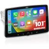 imageBOSS Audio Systems BCPA8W Car Stereo  Wireless Apple CarPlay ampamp Android Auto Single Din 8 Inch Touchscreen Bluetooth No CD DVD Player AMFM Radio Receiver101 Inch Wireless