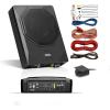 imageSound Storm Laboratories US10K 10 Inch Powered Under Seat Car Subwoofer  1000 Watts Max Dual 4 Ohm Voice Coil 8 Gauge Amp Installation Kit8 Inch  Wire Kit