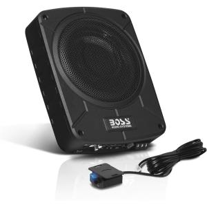 imageBOSS Audio Systems BAB8 8 Inch Powered Subwoofer Car Audio  800 Watts Max Single 26 Ohm Voice Coil Built in AmpBAB8 8 800W