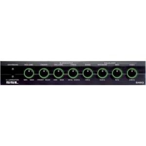 imageSound Storm Laboratories S4EQ 4 Band PreAmp Car Audio Stereo Equalizer  GoldPlated FrontRear and Subwoofer Outputs