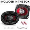 imageBOSS Audio Systems CH4620 4 x 6 Inch Car Door Speakers  200 Watts Max Coaxial 2 Way Full Range 4 Ohms Sold in Pairs Bocinas Para Carro4x6 200W