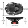 imageBOSS Audio Systems CH6930 Chaos Series 6 x 9 Inch Car Stereo Door Speakers  400 Watts Max 3 Way Full Range Audio Tweeters Coaxial Sold in Pairs6x9 Black  3Way