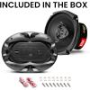 imageBOSS Audio Systems CH6930 Chaos Series 6 x 9 Inch Car Stereo Door Speakers  400 Watts Max 3 Way Full Range Audio Tweeters Coaxial Sold in Pairs6x9 Black  3Way