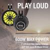 imageBOSS Audio Systems MPWT60RGB ATV Marine Boat 65 Inch Stereo Wake Tower Speakers  IPX6 Weatherproof Multi Color Illumination Golf Cart Compatible