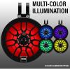 imageBOSS Audio Systems MPWT60RGB ATV Marine Boat 65 Inch Stereo Wake Tower Speakers  IPX6 Weatherproof Multi Color Illumination Golf Cart Compatible