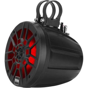 imageBOSS Audio Systems MPWT60RGB ATV Marine Boat 65 Inch Stereo Wake Tower Speakers  IPX6 Weatherproof Multi Color Illumination Golf Cart Compatible
